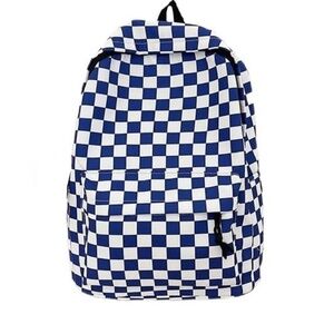 NWT Blue Checkered Backpack